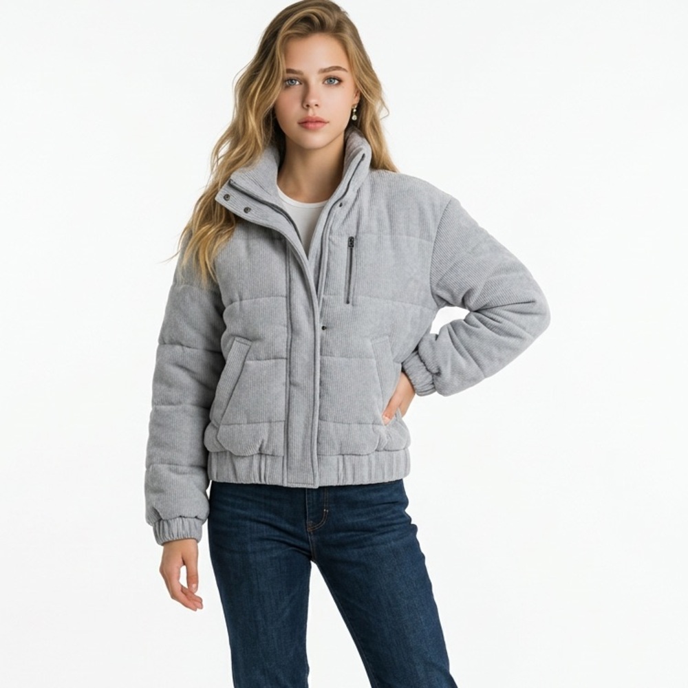 EUC Cozy and stylish UpWest
Resort & Mercantile corduroy puffer jacket Sz S